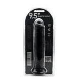 Loving joy 9.5 inch suction cup dildo black - dildos peaches and screams