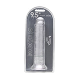 Loving joy 9.5 inch suction cup dildo clear - dildos peaches and screams