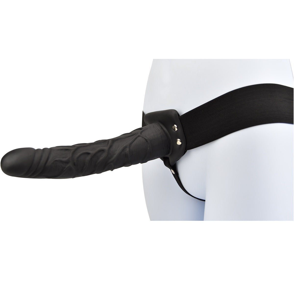 Loving joy 9 inch hollow strap on black - strap ons peaches and screams