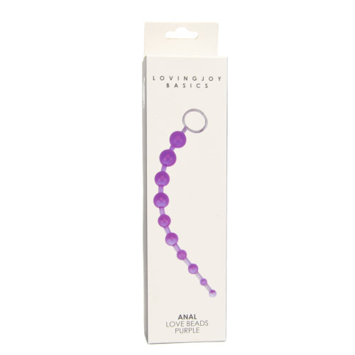Loving joy anal love beads purple - anal beads peaches and screams