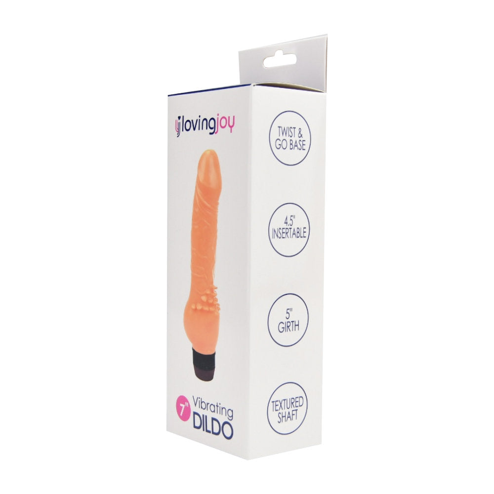 Loving joy bully boy realistic vibrator flesh - vibrating dildos peaches and screams