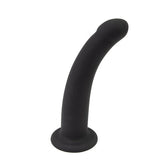 Loving joy curved 5 inch silicone dildo with suction cup - strap on dildos peaches and screams