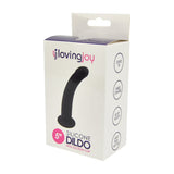 Loving joy curved 5 inch silicone dildo with suction cup - strap on dildos peaches and screams