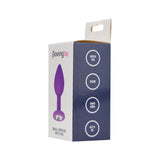 Loving joy jewelled silicone butt plug purple -small - butt plugs peaches and screams