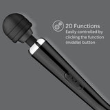 Loving joy rechargeable magic wand vibrator black - wand vibrators peaches and screams