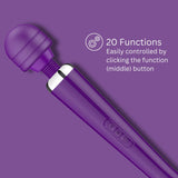 Loving joy rechargeable magic wand vibrator purple - wand vibrators peaches and screams