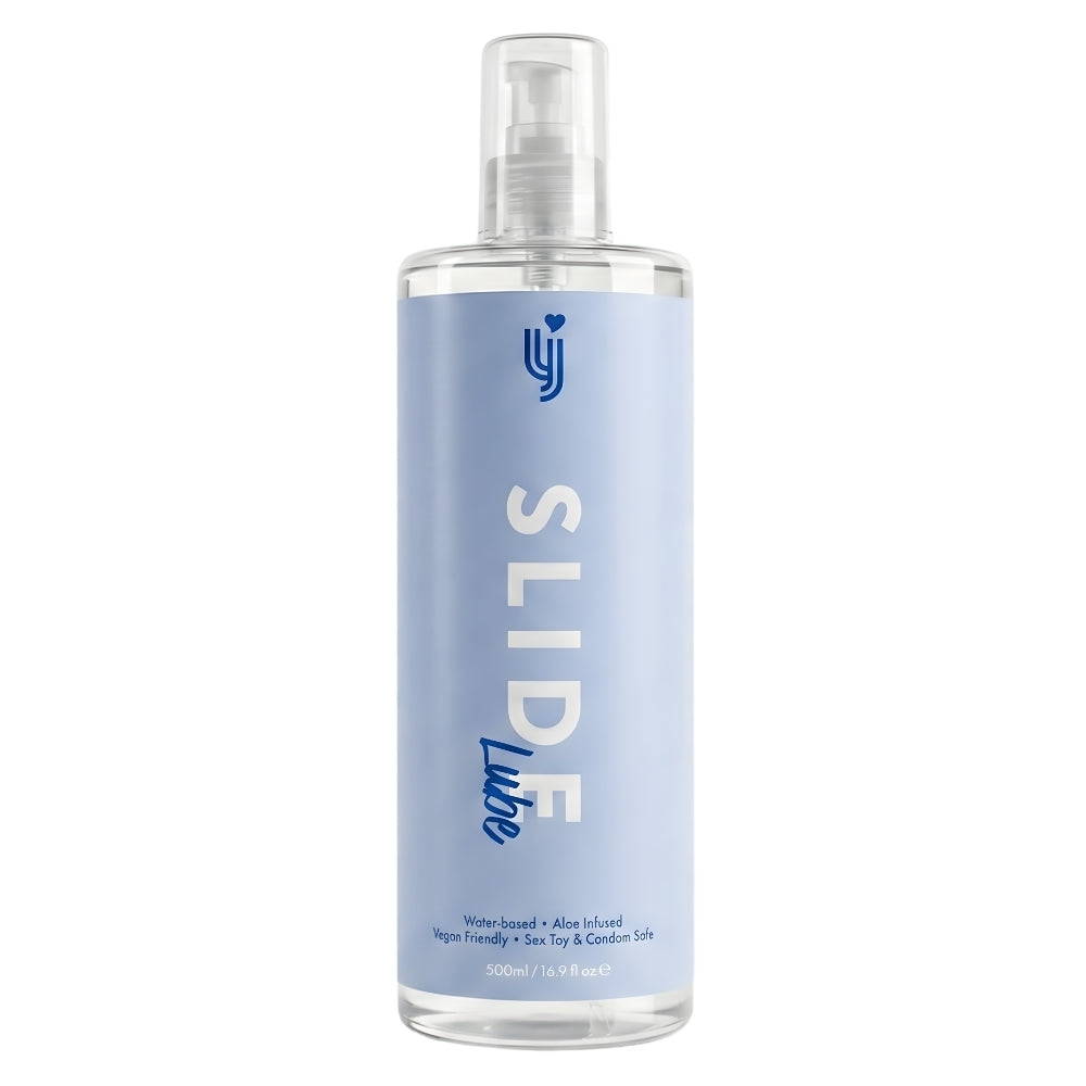 Loving joy slide water based lubricant 500ml aloe extract - lubricant peaches and screams