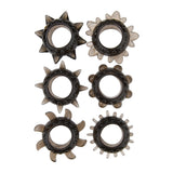 Loving joy textured cock ring set (6 pack) - cock rings peaches and screams