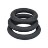 Loving joy thick silicone cock rings 3 pack grey - cock rings peaches and screams