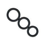 Loving joy thick silicone cock rings 3 pack grey - cock rings peaches and screams