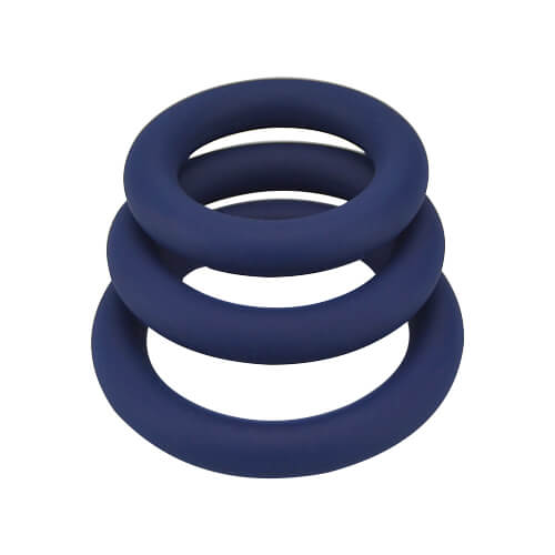 Loving joy thick silicone cock rings 3 pack - cock rings peaches and screams