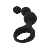 Loving joy triple ripple anal beads-black - anal beads peaches and screams