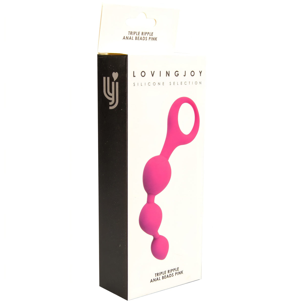 Loving joy triple ripple anal beads-pink - anal beads peaches and screams