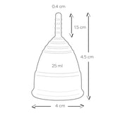 Mae b intimate health 2 small pink menstrual cups - peaches and screams