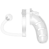 Man cage 11 clear male chastity cage with anal butt plug - peaches and screams