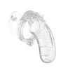 Man cage 11 clear male chastity cage with anal butt plug - peaches and screams