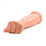 Master series 13 inch clenched fist dildo with suction cup base - peaches and screams