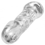 Master series 7 inch bendable clear penis sleeve - peaches and screams