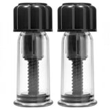 Master series clear stimulating nipple sucker set 4 inch - peaches and screams