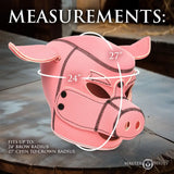 Master series swine neoprene hood for fetish roleplay - peaches and screams