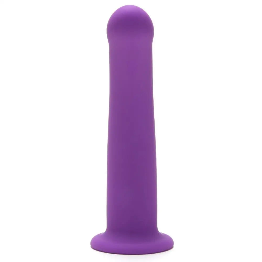 Me you us 7 inch curved silicone dildo for g spot stimulation - peaches and screams