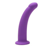 Me you us 7 inch curved silicone dildo for g spot stimulation - peaches and screams