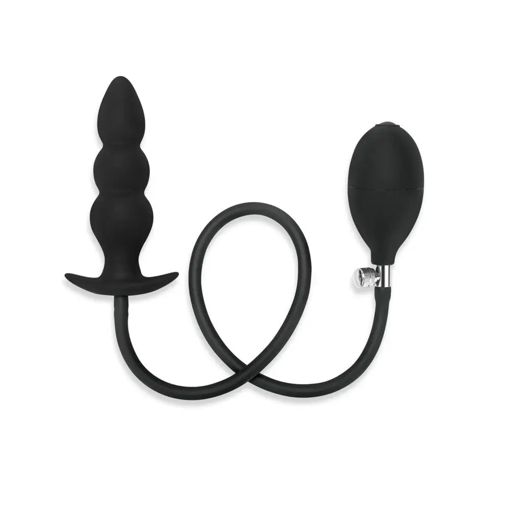 Me you us inflatable beaded plug for adjustable anal play - peaches and screams