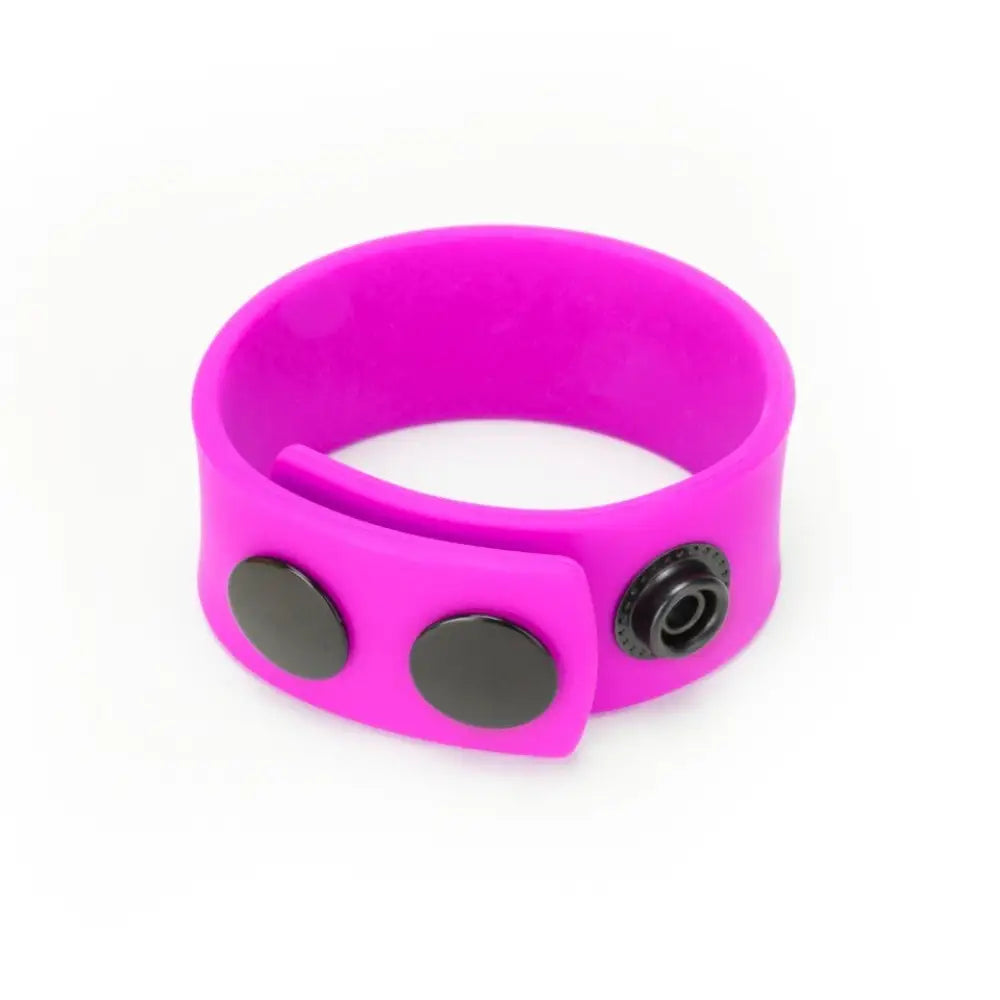 Me you us purple silicone cock strap for adjustable support - peaches and screams
