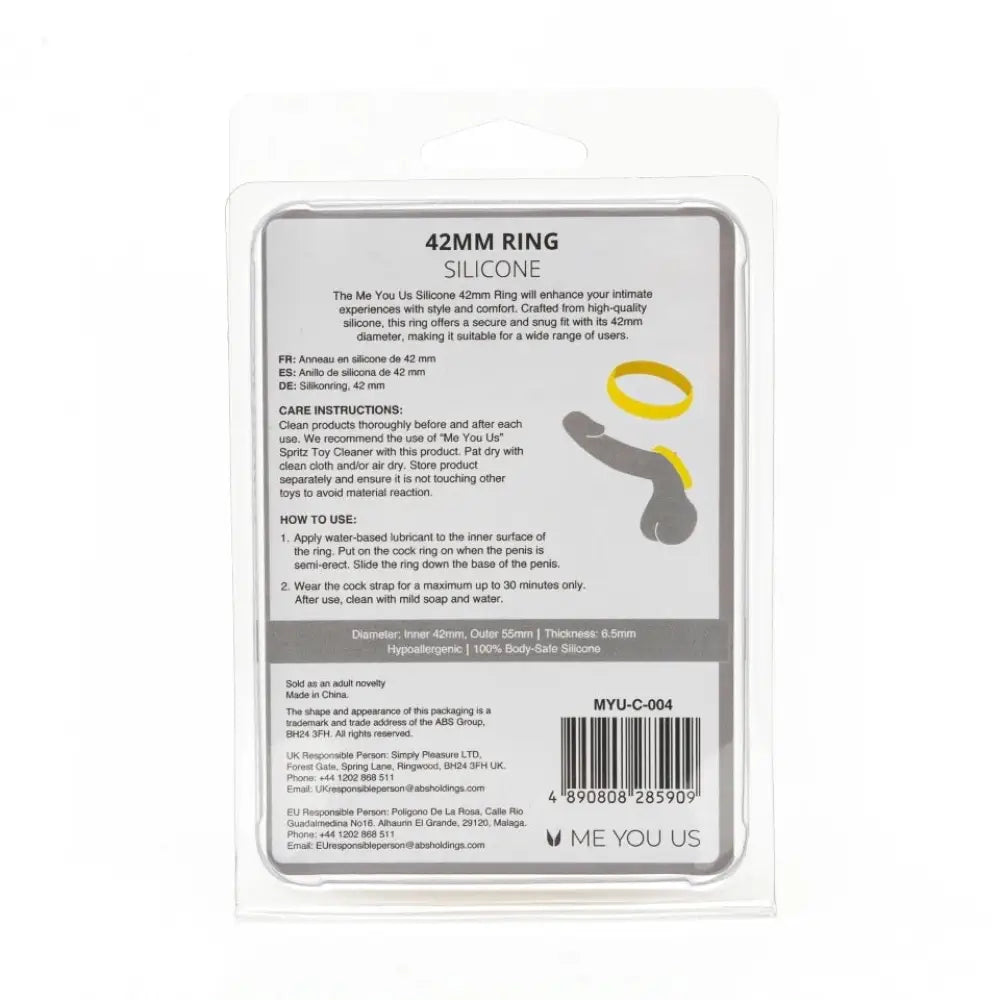 Me you us silicone 42mm ring for stamina and performance - peaches and screams