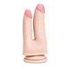 Me you us ultra cock double dildo 6 inch lifelike toy - peaches and screams