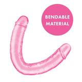 Me you us ultra double ended dildo 12 inch pink - peaches and screams
