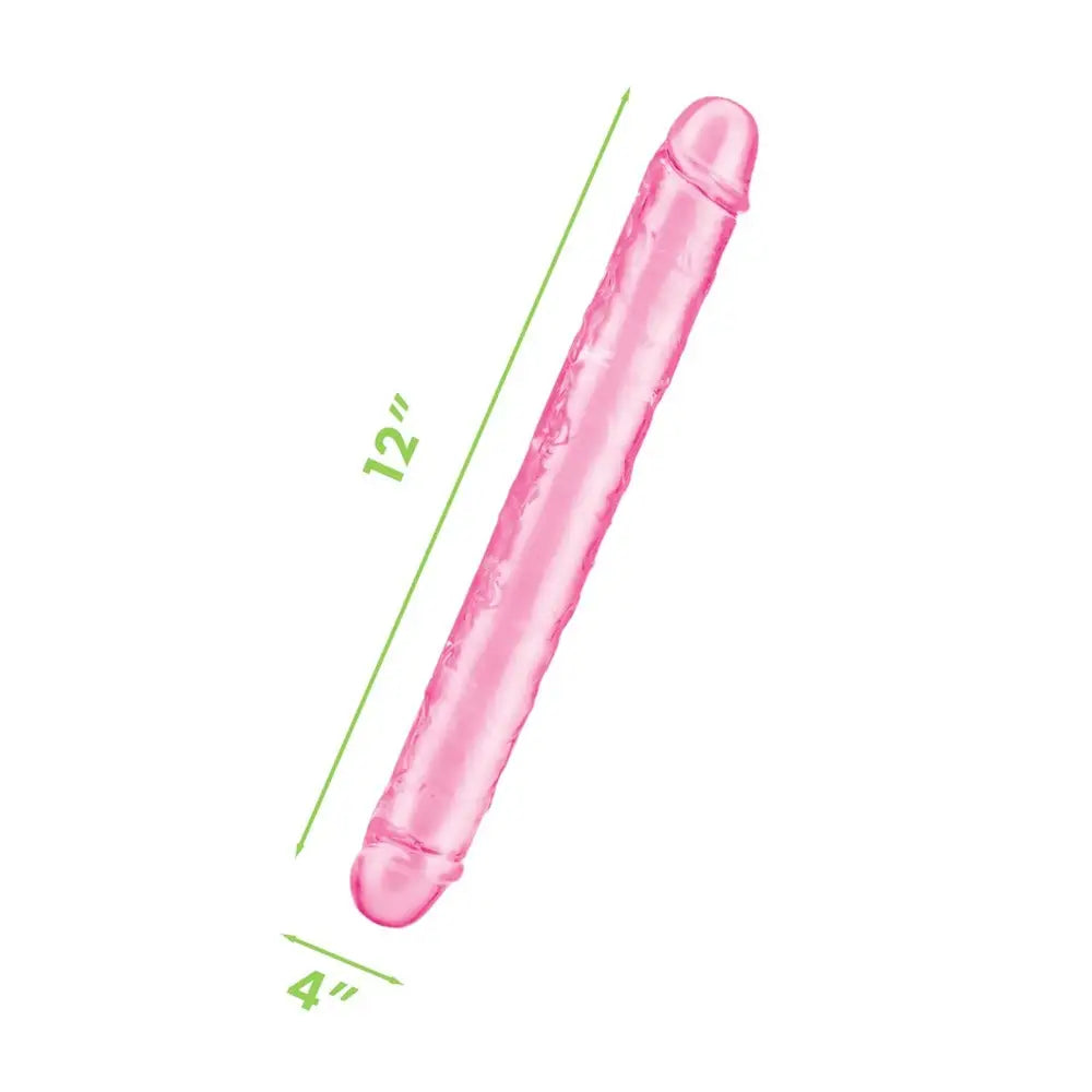 Me you us ultra double ended dildo 12 inch pink - peaches and screams