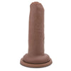 Me you us uncut flesh brown silicone dildo with suction cup - peaches and screams
