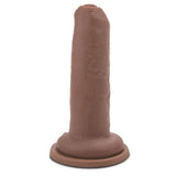 Me you us uncut flesh brown silicone dildo with suction cup - peaches and screams