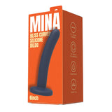 Mina bliss curved silicone dildo 6 inch - dildos peaches and screams
