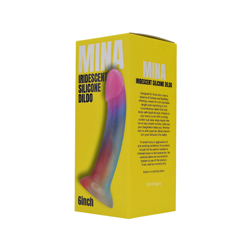 Mina iridescent silicone dildo - dildos peaches and screams