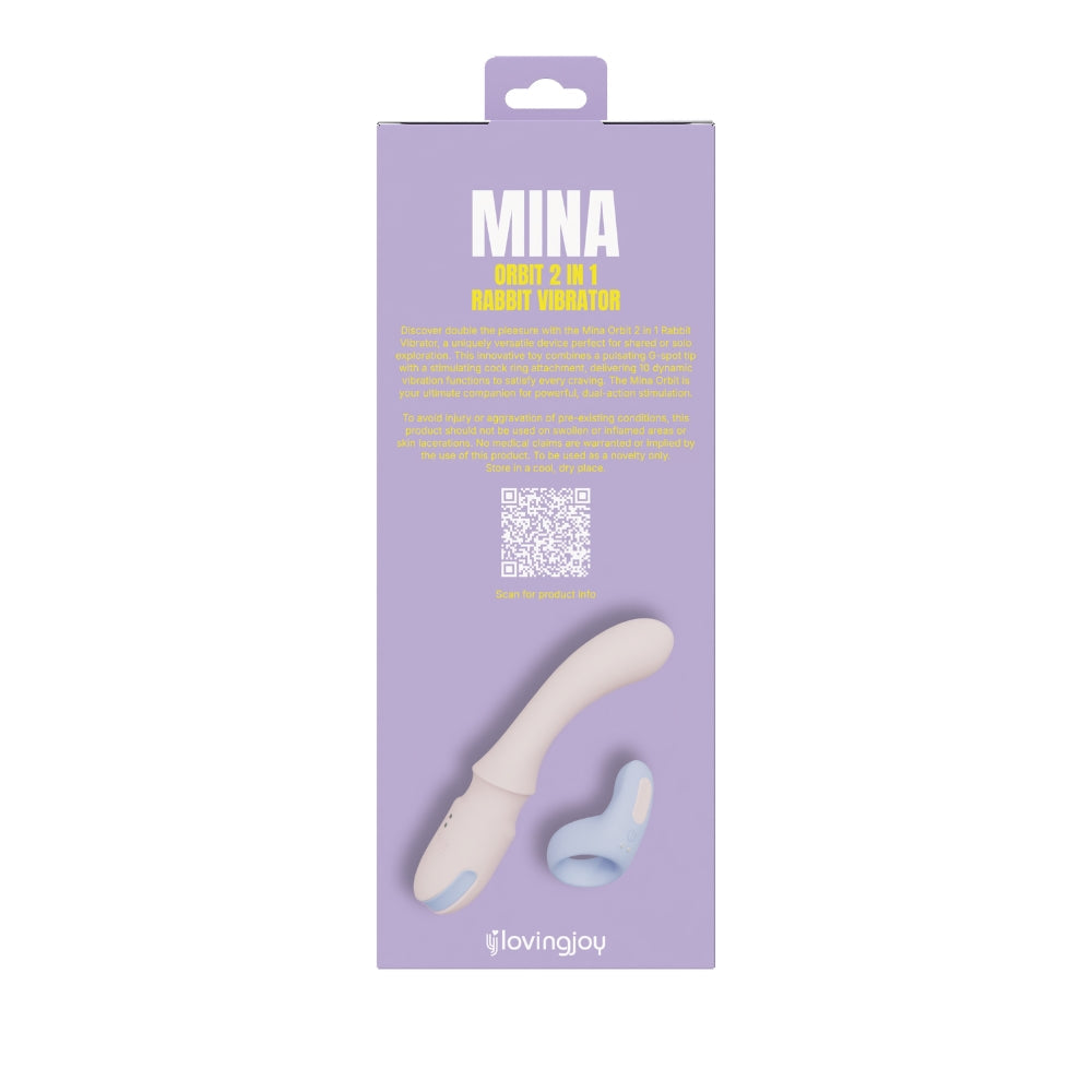 Mina orbit rabbit vibrator 2 in 1 - rabbit vibrators peaches and screams