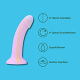 Mina taro silicone dildo - dildos peaches and screams