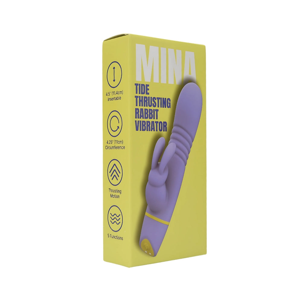 Mina tide thrusting rabbit vibrator - rabbit vibrators peaches and screams