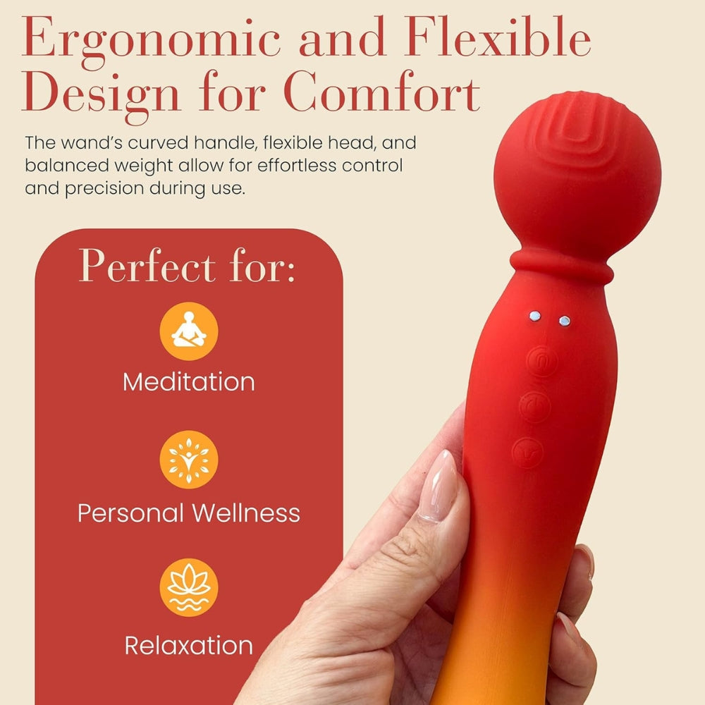 Mylo 3 in 1 body wand massager fire - wand vibrators peaches and screams