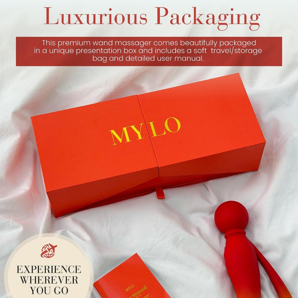 Mylo 3 in 1 body wand massager fire - wand vibrators peaches and screams