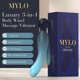 Mylo 3 in 1 body wand massager water - wand vibrators peaches and screams