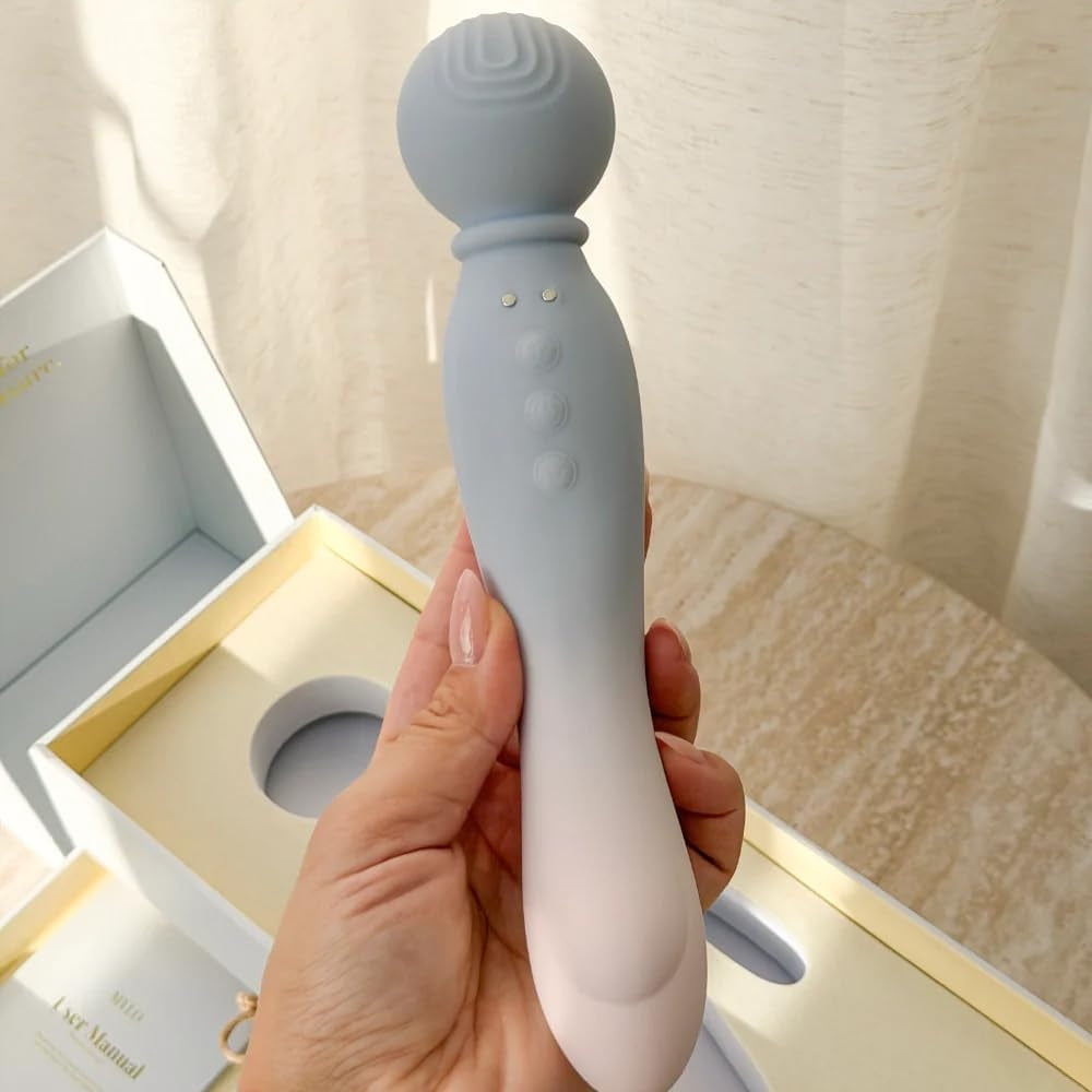 Mylo 3-in-1 body wand massager with independent motors - wand vibrators peaches and screams