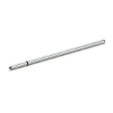 Mystim 6 inch silver electrastim bdsm urethral sound - peaches and screams