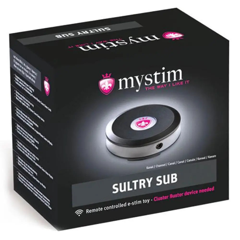 Mystim black rechargeable e-stim receiver channel 2 - peaches and screams