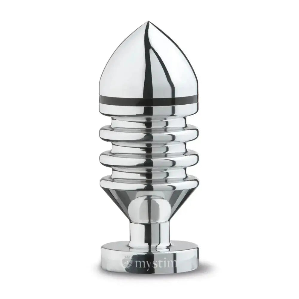 Mystim Hector Helix Large Aluminium Butt Plug - Peaches and Screams