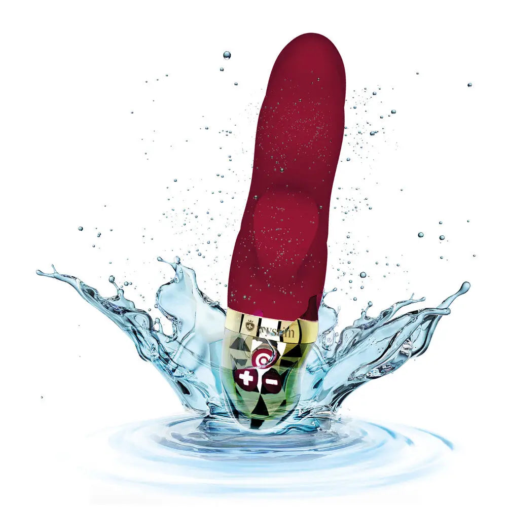Mystim silicone pink extra powerful mini rabbit vibrator - peaches and screams