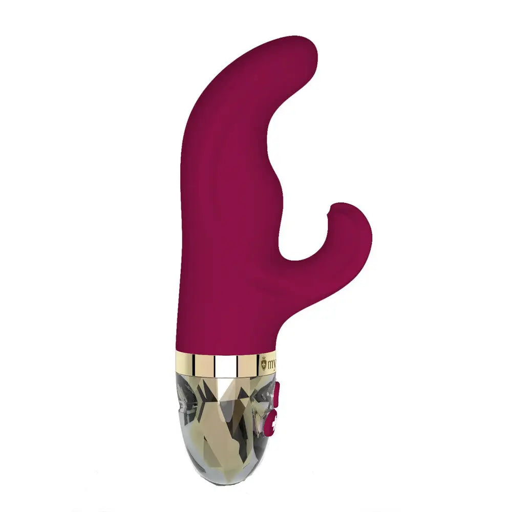 Mystim silicone pink extra powerful mini rabbit vibrator - peaches and screams