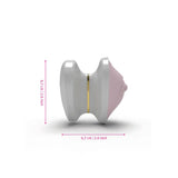 Mystim silicone pink rechargeable clitoral stimulator - peaches and screams