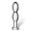Mystim silver estim aluminium vibrating dildo for mystim power - peaches and screams